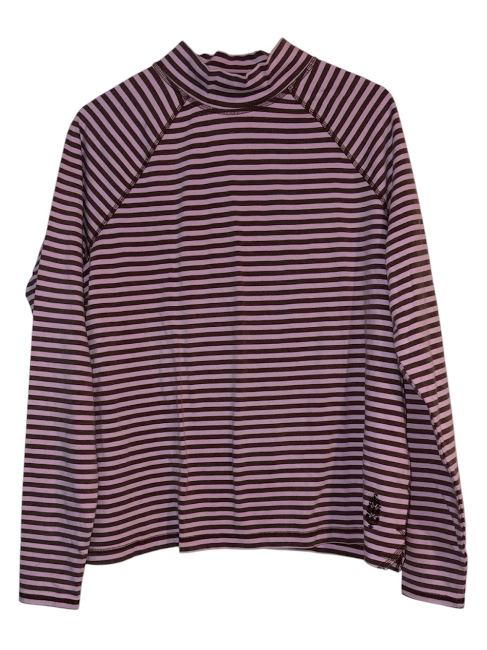 Free People Movement Restoration Layer Tee Small NWOT Violet & Cocoa Brown - Picture 2 of 5